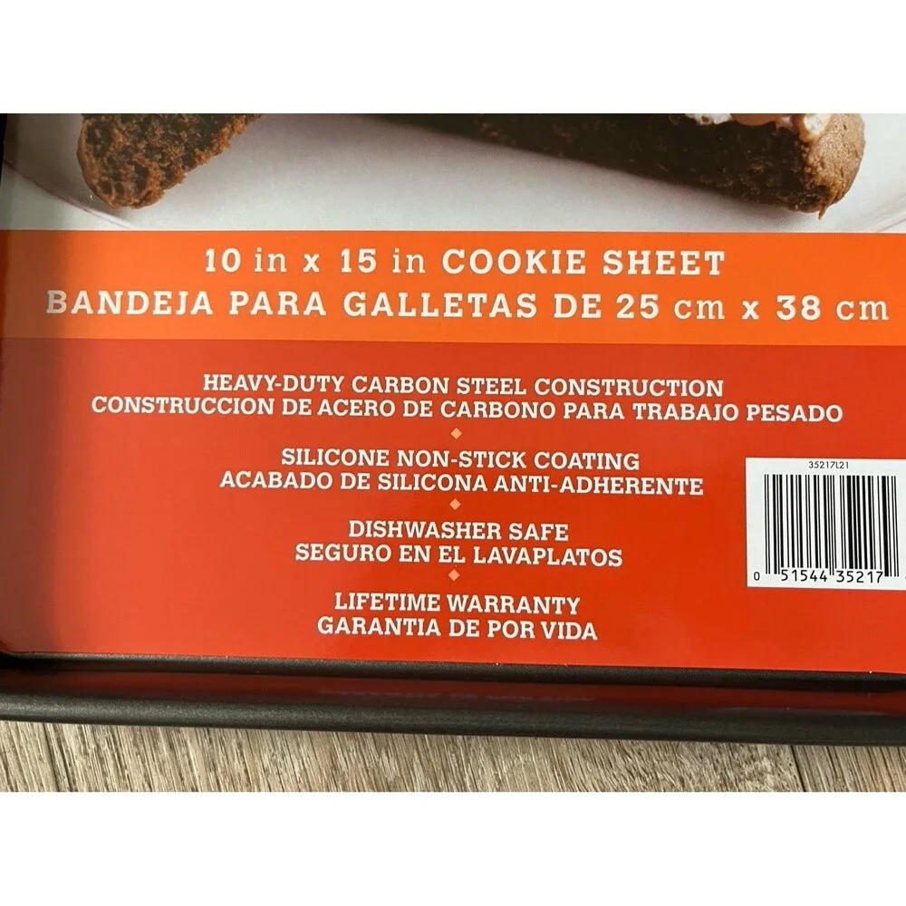Oneida Bliss Bakeware 10x15 Cookie Sheet Heavy Duty Baking Trays 2 Set